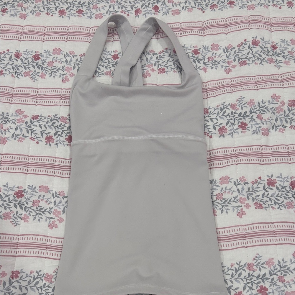 Southern Athletica White Halter Top